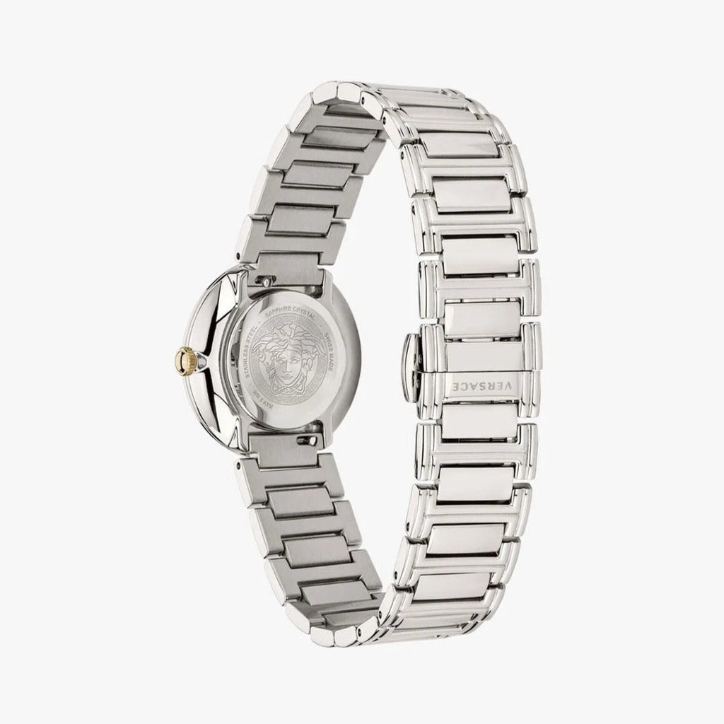 Versace Virtus Quartz White Dial Silver Steel Strap Watch For Women - VET300621