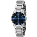 Calvin Klein City Blue Dial Silver Steel Strap Watch for Women - K2G2314N