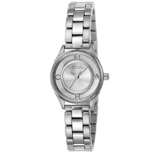 Marc Jacobs Tether Transparent Silver Dial Silver Steel Strap Watch for Women - MBM3416