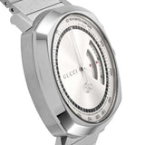 Gucci Grip Collection Quartz Silver Dial Silver Steel Strap Watch For Men - YA157302