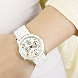 Michael Kors Runway White Dial White Steel Strap Watch for Women - MK5145