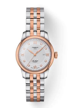 Tissot T Classic Le Locle Automatic Lady Silver Dial Two Tone Steel Strap Watch For Women - T006.207.22.036.00