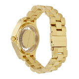 Marc Jacobs Henry Transparent Gold Dial Gold Steel Strap Watch for Women - MBM3338
