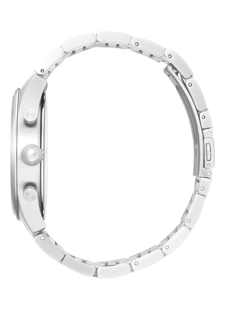 Hugo Boss Pioneer Blue Dial Silver Steel Strap Watch for Men - 1513713