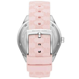 Michael Kors Jessa Quartz Silver Dial Pink Silicone Strap Watch For Women - MK7268