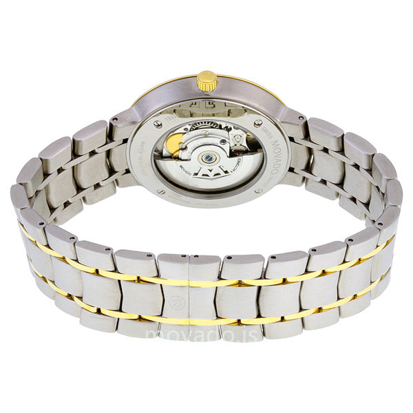 Movado 1881 Automatic Black Dial Two Tone Steel Strap Watch For Men - 0606916