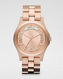 Marc Jacobs Baby Dave Rose Gold Dial Rose Gold Steel Strap Watch for Women - MBM3235