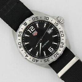 Tag Heuer Formula 1 Quartz Black Dial Black NATO Strap Watch for Men - WAZ1015.FC8198