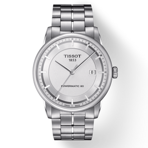 Tissot Luxury Powermatic 80 Silver Dial Silver Steel Strap Watch For Men - T086.407.11.031.00