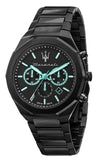 Maserati R8873644001 Stile Aqua Edition Chronograph Men’s Watch – Black Dial & Stainless Steel Bracelet