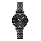 Emporio Armani Ceramica Black Dial Black Ceramic Strap Watch For Women - AR1487