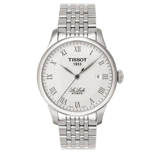 Tissot T Classic Le Locle Automatic White Dial Silver Steel Strap Watch For Men - T41.1.483.33