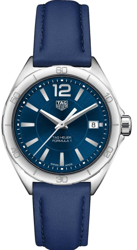 Tag Heuer Formula 1 Quartz Blue Dial Blue Leather Strap Watch for Women - WBJ1312.FC8231