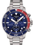 Tissot T120.417.11.041.03 Seastar 1000 Chronograph Quartz Men's Watch – Blue Dial & Silver Steel Bracelet