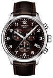 Tissot T116.617.16.297.00 T Sport Chrono XL Classic Men’s Watch – Brown Dial & Brown Leather Strap