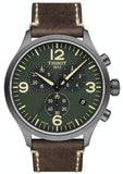 Tissot T116.617.36.097.00 T Sport Chrono XL Men’s Watch – Green Dial & Brown Leather Strap