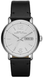 Marc Jacobs MBM5076 Fergus Men's Watch – White Dial & Black Leather Strap