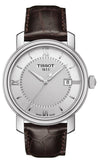Tissot T097.410.16.038.00 T Classic Bridgeport Quartz Men's Watch – Silver Dial & Brown Leather Strap