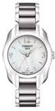 Tissot T Wave T023.210.11.117.00 Quartz Women's Watch – Mother of Pearl Dial & Two Tone Steel Strap