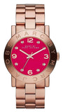 Marc Jacobs MBM8618 Amy Women's Watch – Purple Dial & Rose Gold Steel Strap