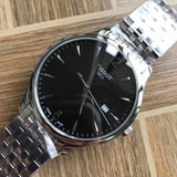 Tissot T Classic Tradition Black Dial Silver Steel Strap Watch For Men - T063.610.11.057.00