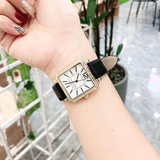 Marc Jacobs Vic Silver Dial Black Leather Strap Watch for Women - MJ1437