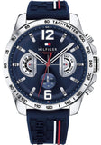 Tommy Hilfiger 1791476 Decker Quartz Men's Watch – Blue Dial & Blue Rubber Strap