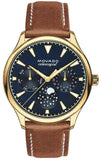 Movado 3650010 Heritage Celestograf Women's Watch – Navy Blue Dial & Brown Leather Strap