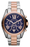 Michael Kors Bradshaw Blue Dial Two Tone Steel Strap Watch for Women - MK5606