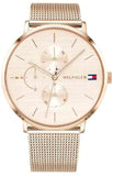 Tommy Hilfiger 1781944 Jenna Quartz Women's Watch – Rose Gold Dial & Rose Gold Mesh Bracelet
