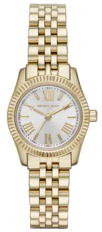 🎁 Michael Kors MK3229 Lexington Quartz Women's Watch – Silver Dial & Gold Steel Bracelet (100% off)