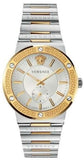 Versace VEVI00320 Greca Quartz Men's Watch – Silver Dial & Two-Tone Steel Strap