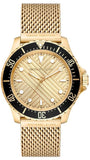 Michael Kors MK9083 Everest Chronograph Men's Watch – Gold Dial & Gold Mesh Strap