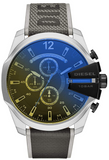 Diesel DZ4523 Mega Chief Chronograph Men's Watch – Black Dial & Grey Nylon Strap