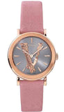 Versace VEHC00319 Virtus Quartz Women's Watch – Grey Dial & Pink Leather Strap