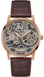 Guess GW0570G2 Gadget Men's Watch – Brown Dial & Brown Leather Strap