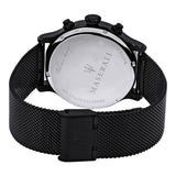 Maserati Epoca Chronograph Black Dial Black Mesh Strap Watch For Men - R8873618013