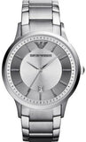 Emporio Armani AR2478 Classic Quartz Men's Watch – Silver Dial & Silver Steel Strap