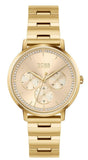 Hugo Boss 1502572 Prima Women's Watch – Gold Dial & Gold Steel Bracelet