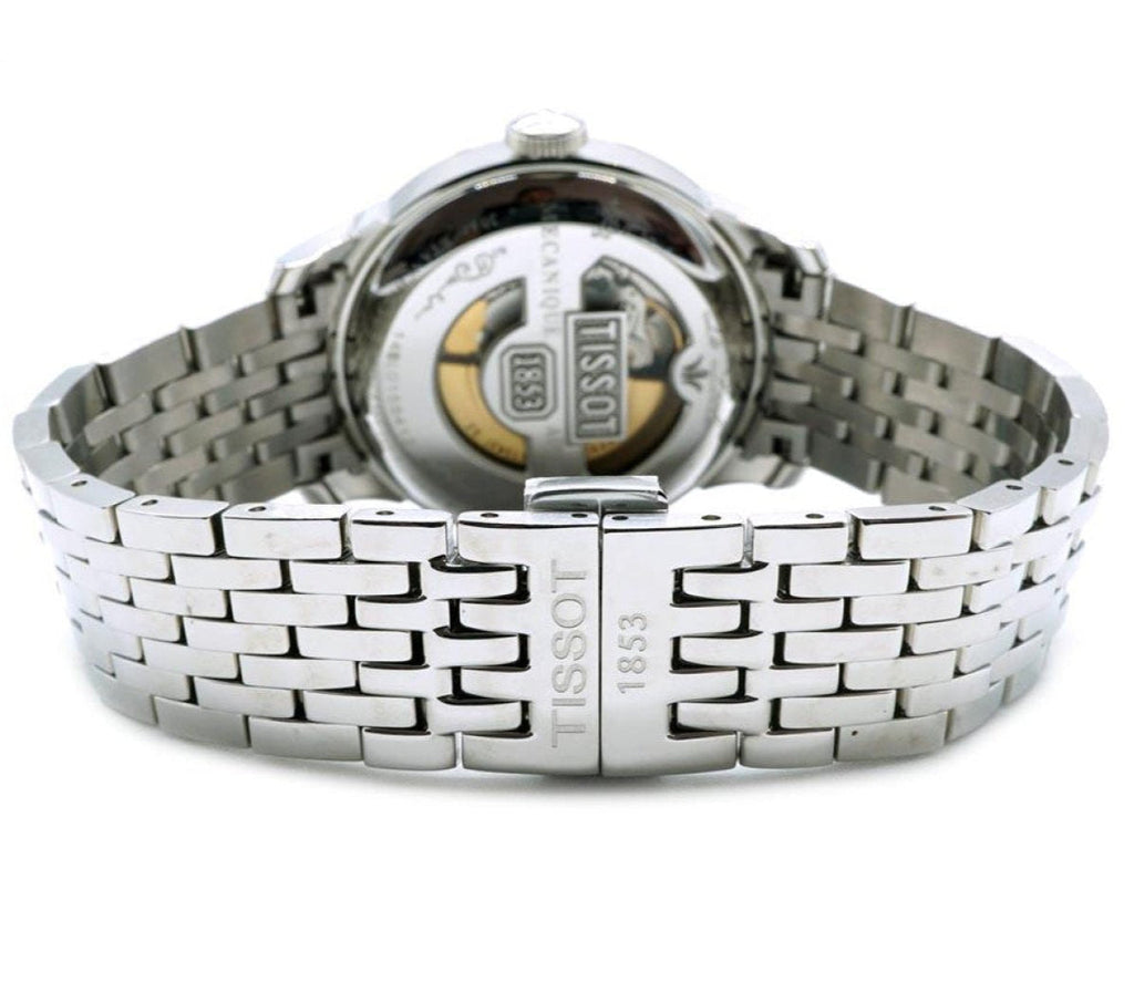 Tissot T Classic Le Locle Powermatic 80 Black Dial Silver Steel Strap Watch For Women - T41.1.483.53