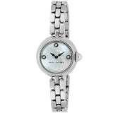 Marc Jacobs Courtney Mother of Pearl White Dial Silver Steel Strap Watch for Women - MJ3459