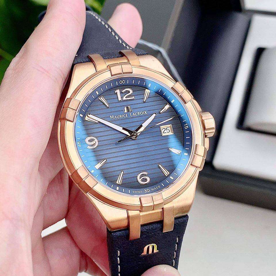 Maurice Lacroix AI1028 Aikon Date Limited Edition Men’s Watch – Blue Dial & Blue Leather Strap