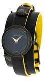 Versace VEBN00518 V-Flare Quartz Women's Watch – Black Dial & Black Leather Strap