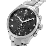 Tissot T Classic Chrono XL Black Dial Silver Steel Strap Watch For Men - T116.617.11.057.01