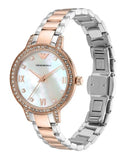Emporio Armani Cleo Mother of Pearl Dial Two Tone Steel Strap Watch For Women - AR11499