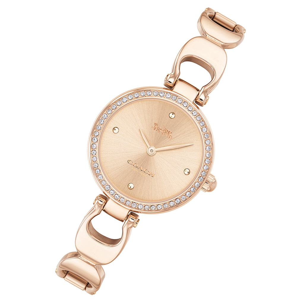 Coach Park Signature Rose Gold Dial Rose Gold Steel Strap Watch for Women - 14503172