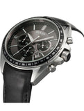 Hugo Boss Contemporary Sport Driver Black Dial Black Leather Strap Watch for Men - 1513085