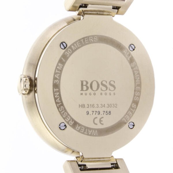 Hugo Boss Allusion Gold Dial Gold Steel Strap Watch for Women - 1502415