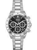 Hugo Boss 1502614 Novia Quartz Women's Watch – Black Dial & Silver Steel Strap