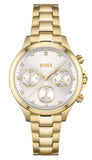 Hugo Boss 1502628 Hera Quartz Women's Watch – White Dial & Gold Steel Strap
